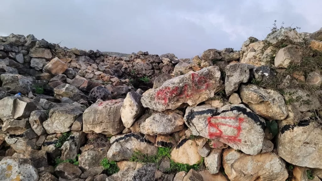 Sacred Jewish and Christian archeological site vandalized by Palestinian rioters