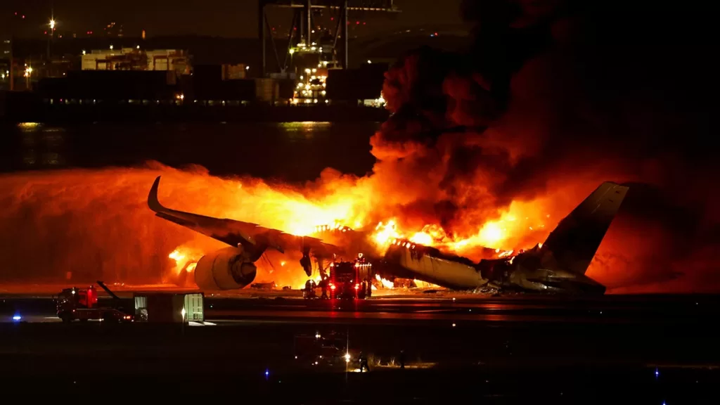 Passengers of Japanese plane speak out after fiery collision leaves 5 dead: 'It was hell'