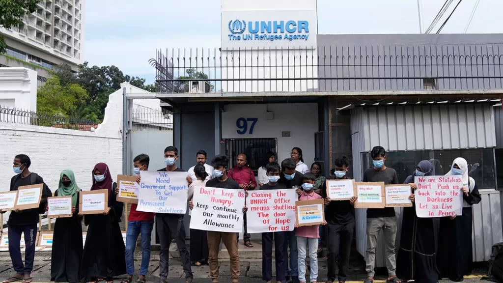 Refugees in Sri Lanka rally against planned closure of United Nations office