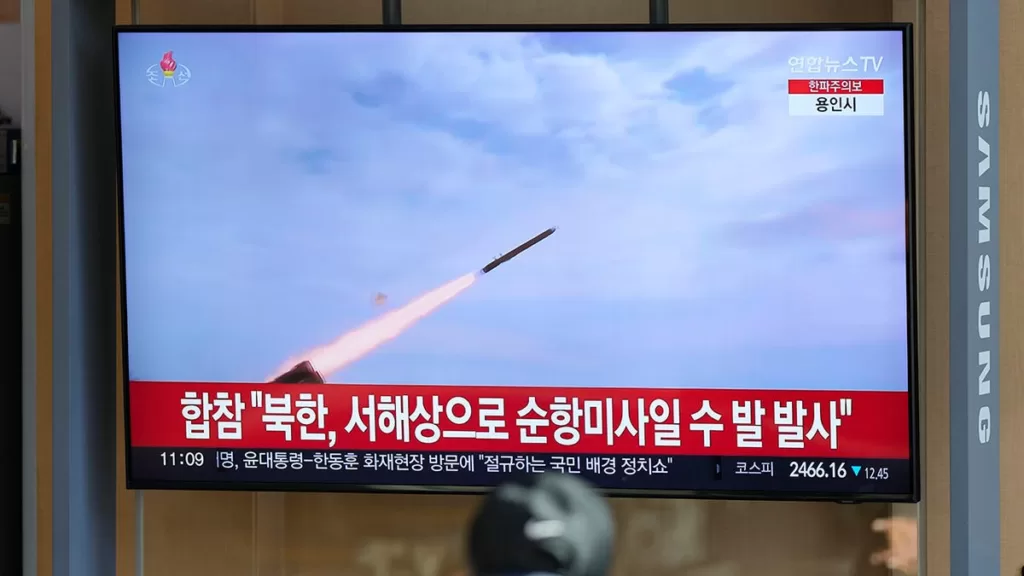 North Korea fires several cruise missiles into the sea after destroying peace symbol, South Korea says