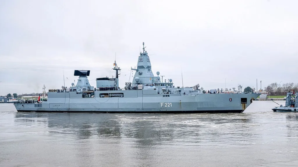 German military ship sails toward Red Sea to join EU mission against Houthi attacks