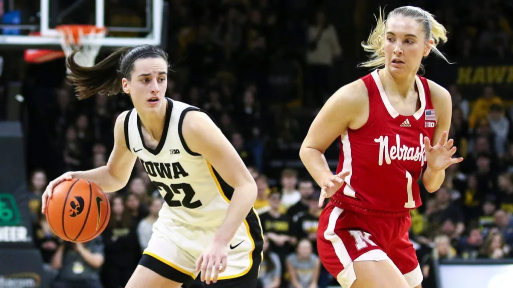 Nebraska's Jaz Shelley hits 'you can't see me' taunt after huge bucket, Caitlin Clark inches closer to record