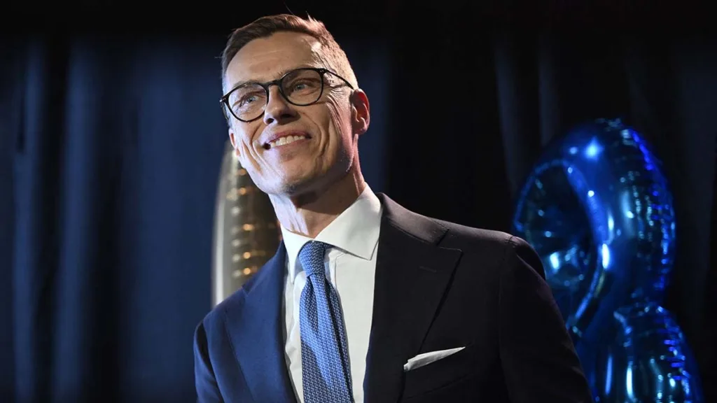 Finland center-right candidate Alexander Stubb declares presidential victory with nearly 52% of vote